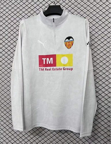 25-26 Valencia Long Sleeve Cheap Soccer Jerseys