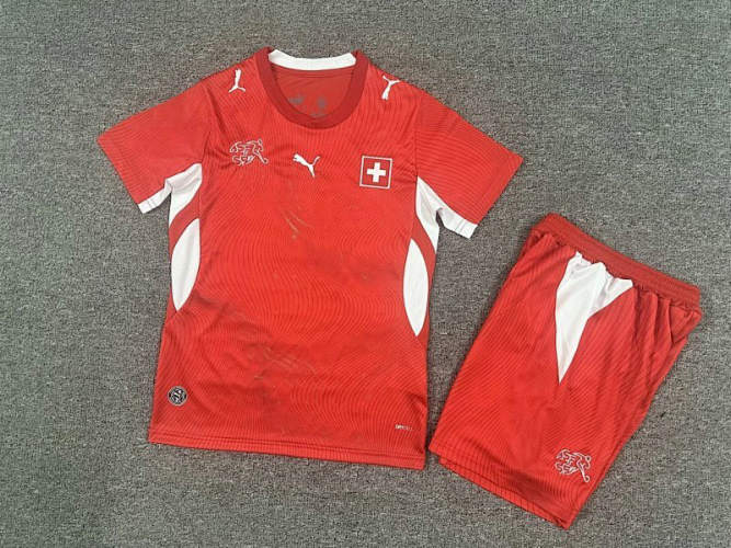 26-27 Switzerland Home Kids Cheap Soccer Jerseys