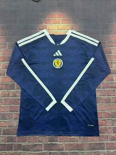 26-27 Scotland Home Long Sleeve Cheap Soccer Jerseys