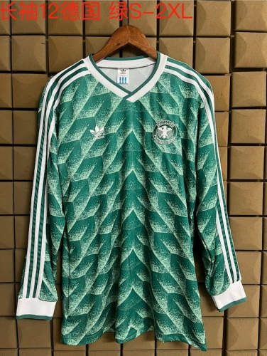 2012 Germany Away Long Sleeves Retro Cheap Soccer Jerseys