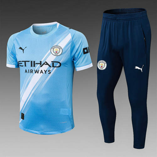25-26 Manchester City Home Short Sleeve+Pants