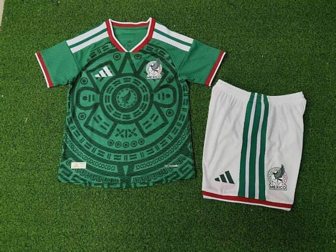 2026 Mexico Home Kids Cheap Soccer Jerseys
