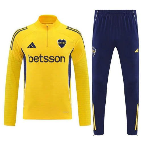 25-26 Boca Juniors Long sleeves Training Soccer Suit