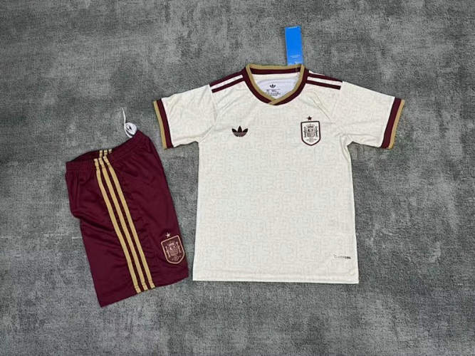 26-27 Spain Away Kids Cheap Soccer Jerseys