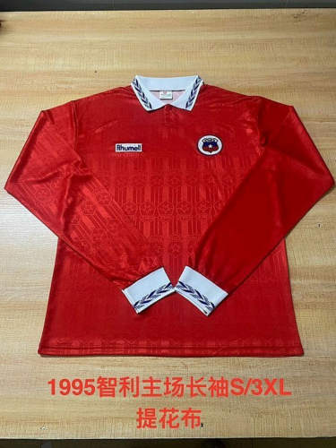 1995 Chile Home Long Sleeves Retro Cheap Soccer Jerseys