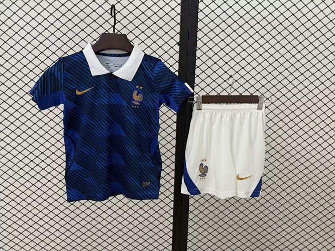 2026 France Home Kids Cheap Soccer Jerseys