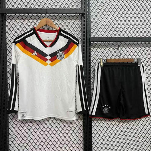 2026 Germany Home Long Sleeve Kids Cheap Soccer Jerseys