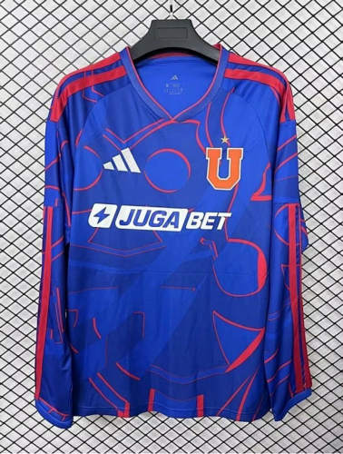 26-27 Universidad de Chile Home Long Sleeve Cheap Soccer Jerseys