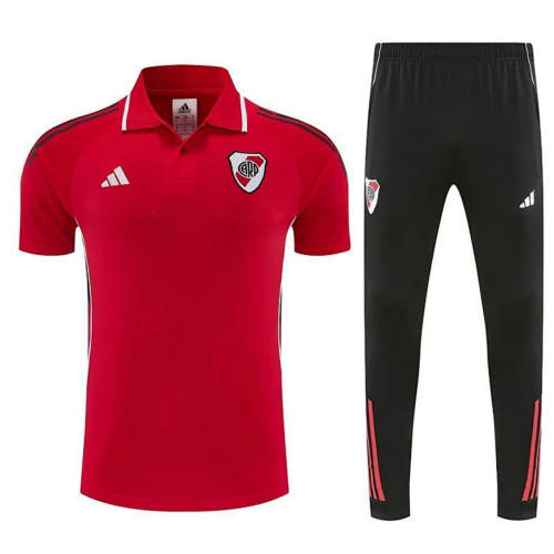 25-26 River Plate Polo Training Soccer Suit