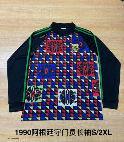 93-94 Argentina Goalkeeper Long Sleeves Retro Cheap Soccer Jerseys
