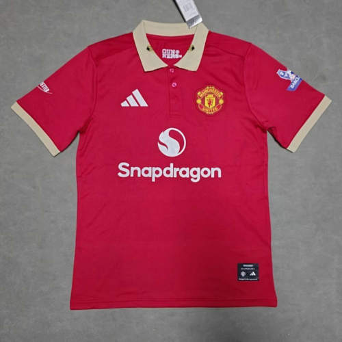 25-26 Man United Polo Cheap Soccer Jerseys 