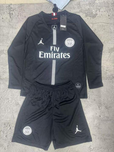 18-19 Paris Special Retro Long Sleeve Kids Cheap Soccer Jerseys