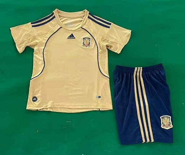 2008 Spain Away Kids Cheap Soccer Jerseys