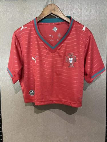 2026 Portugal Home Woman Cheap Soccer Jerseys 