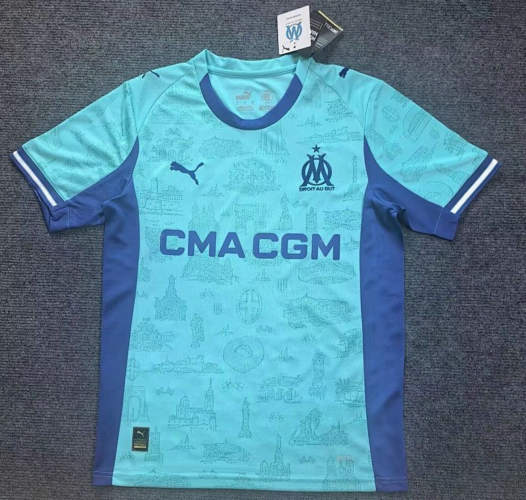 25-26 Marseille Fourth Cheap Soccer Jerseys