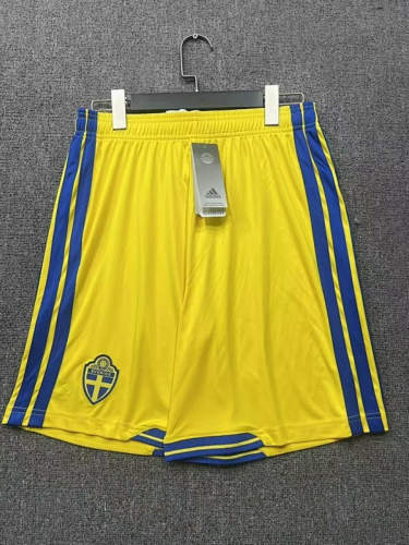 26-27 Sweden Home Soccer Shorts 