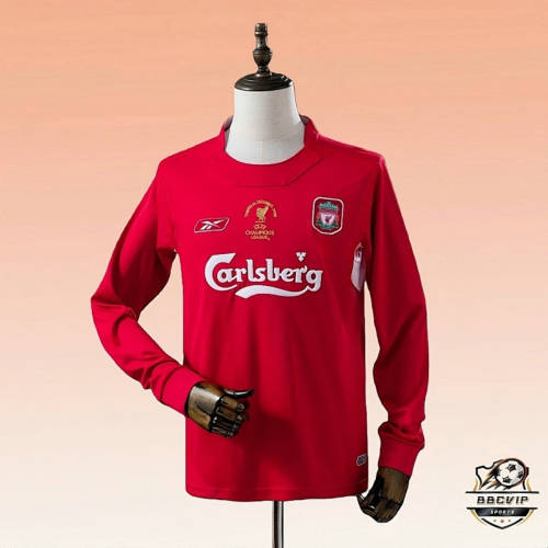 04-05 Liverpool Home Long Sleeves Retro Cheap Soccer Jerseys