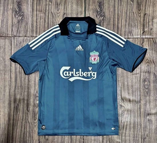 08-09 Liverpool Away Retro Cheap Soccer Jerseys 