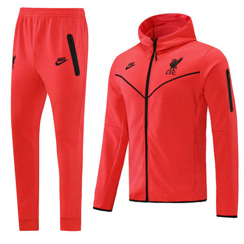 25-26 Liverpool Red Hoodie Suit