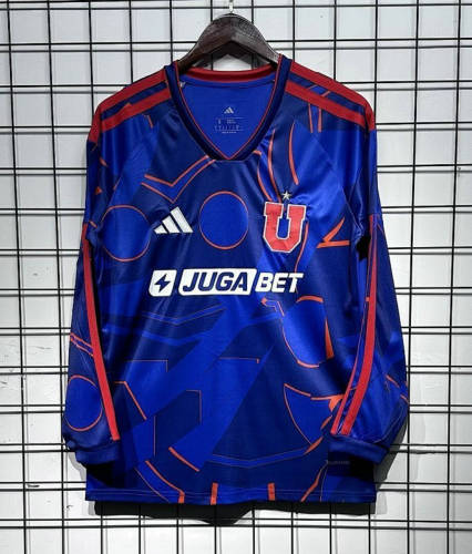 26-27 Universidad de Chile Home Long Sleeve Cheap Soccer Jerseys