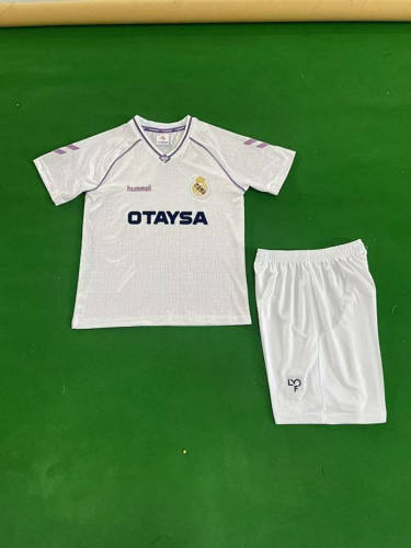 90-92 Real Madrid Home Kids Cheap Soccer Jerseys