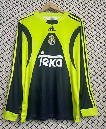 99-00 Real Madrid Home Long Sleeves Retro Cheap Soccer Jerseys