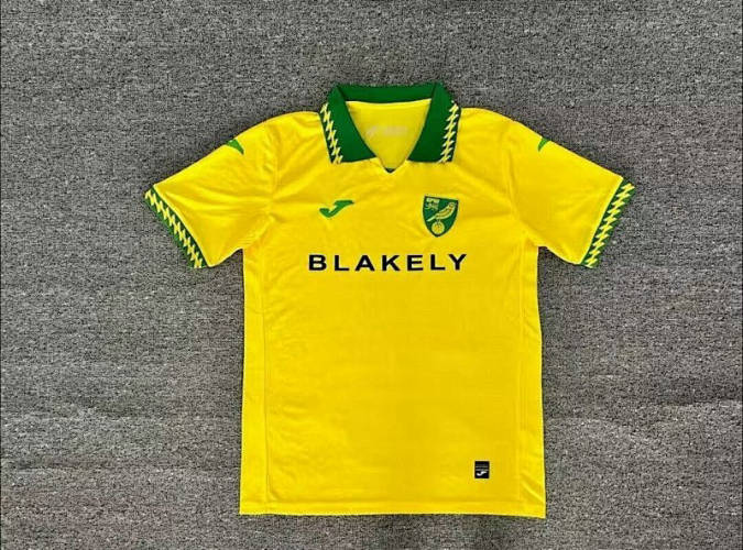 25-26 Norwich City Home Cheap Soccer Jerseys
