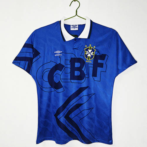 1992 Brazil Away Retro Cheap Soccer Jerseys 