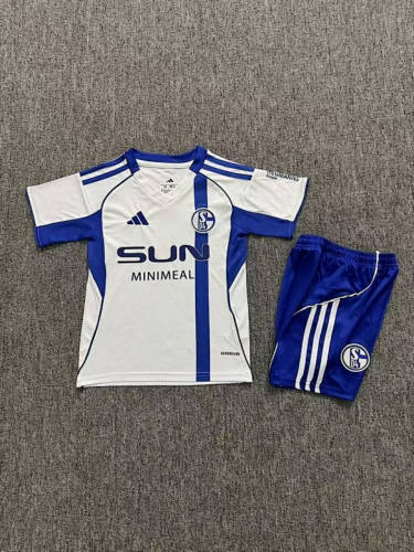 25-26 Schalke Away Kids Cheap Soccer Jerseys