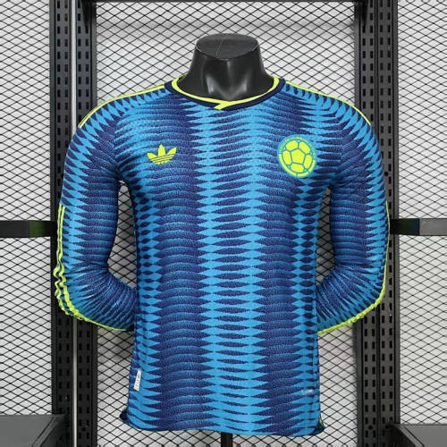 2026 Colombia Away Long Sleeve Cheap Soccer Jerseys