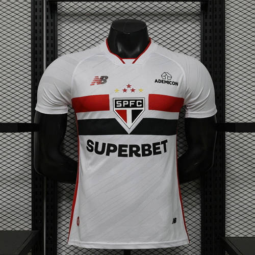 26-27 Sao Paulo Home Player Version Chea p Soccer Jerseys 