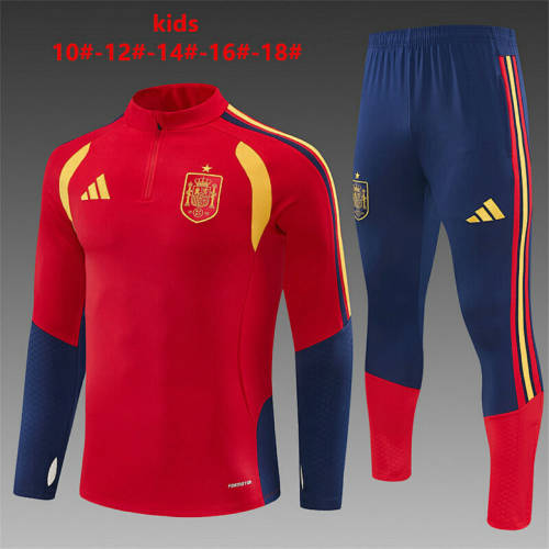 2026 Spain Kids Long Sleeve tracksuit