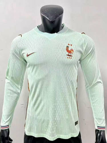 2026 France Away Long Sleeve Cheap Soccer Jerseys
