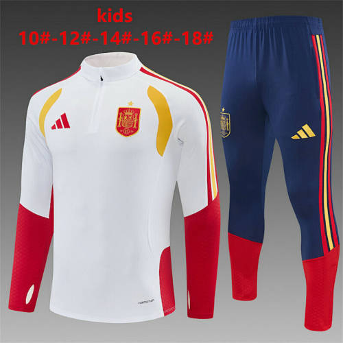 2026 Spain Kids Long Sleeve tracksuit