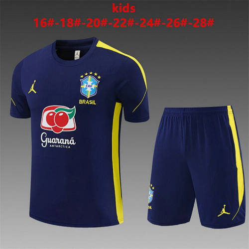 2026 Brazil Kids Training Soccer Suit 