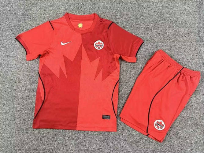 26-27 Canada Home Kids Cheap Soccer Jerseys 