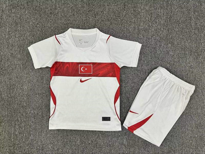 2026 Turkey Home Kids Cheap Soccer Jerseys