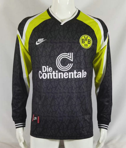 1995-96 Dortmund Away Retro Long Sleeve Soccer Jerseys