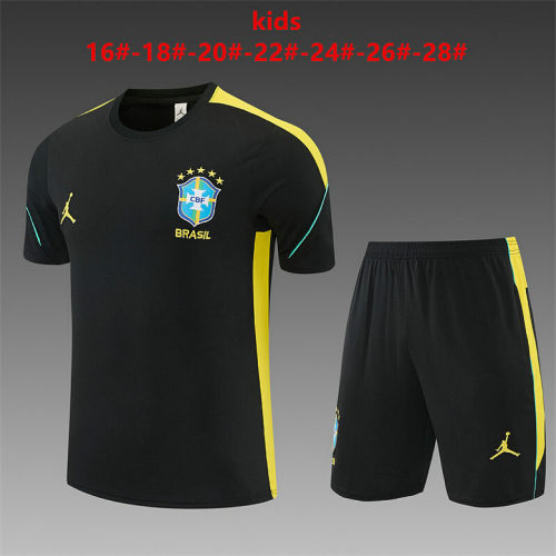 2026 Brazil Kids Training Soccer Suit 