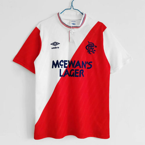 87-88 Rangers Away Retro Soccer Jerseys