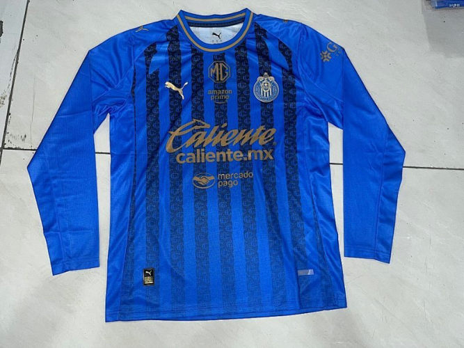 26-27 Chivas Third Long Sleeve Cheap Soccer Jerseys