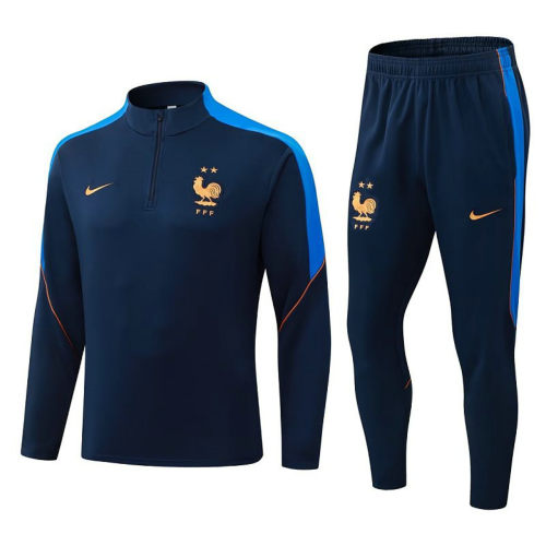 26-27 France Long sleeves Training Soccer Suit