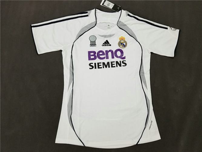 R-eal Ma-drid Home white 06-07