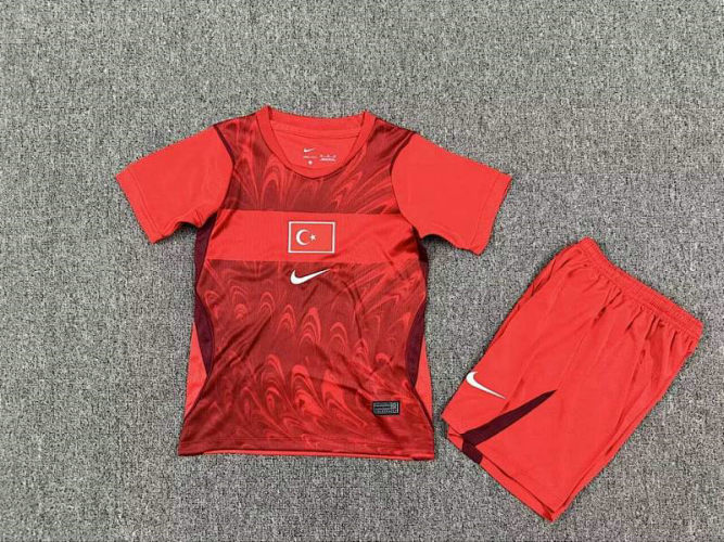 2026 Turkey Away Kids Cheap Soccer Jerseys