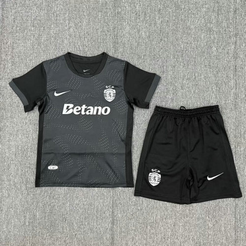 25-26 Sporting Lisbon Third Kids Cheap Soccer Jerseys