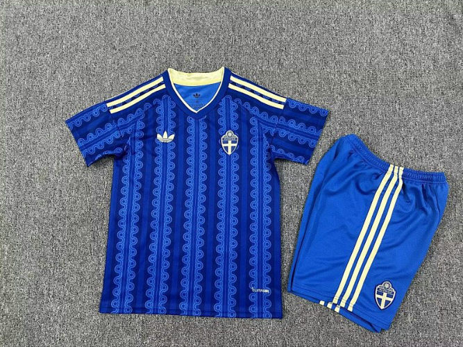26-27 Sweden Away Kids Cheap Soccer Jerseys 