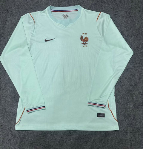 26-27 France Away Long Sleeve Cheap Soccer Jerseys