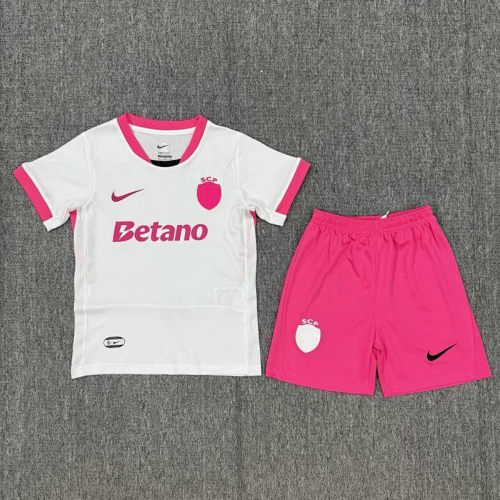 25-26 Sporting Lisbon Kids Cheap Soccer Jerseys 