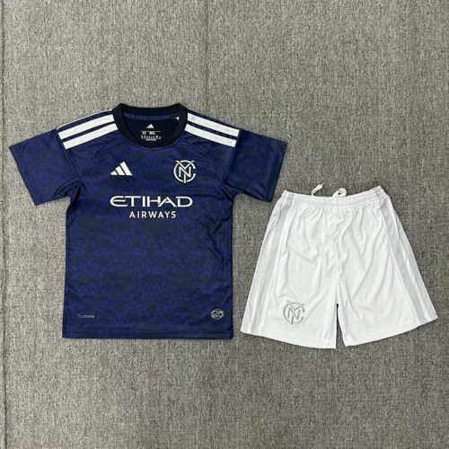 26-27 New York City Away Kids Cheap Soccer Jerseys 