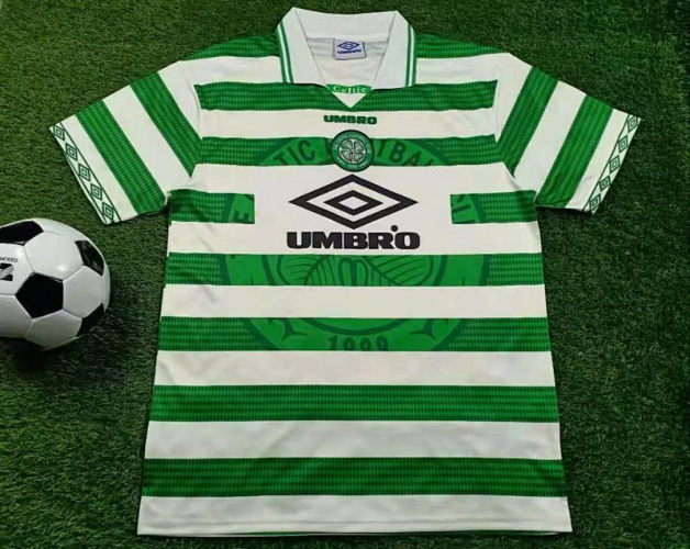 97-99 Celtic Home retro soccer jersey